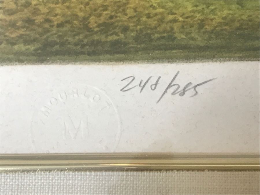 Harold Altman 'Autumn 1982 III' Lithograph In Color Hand Signed Lower Right In Gilt Wood Frame Appraised For $525 In 1987 [Photo 8]