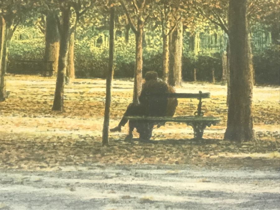 Harold Altman 'Autumn 1982' Lithograph In Color Hand Signed Lower Right In Gilt Wood Frame Appraised For $495 In 1987 [Photo 6]