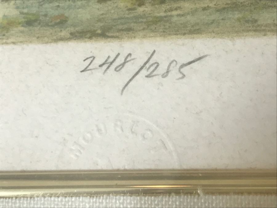 Harold Altman 'Autumn 1982' Lithograph In Color Hand Signed Lower Right In Gilt Wood Frame Appraised For $495 In 1987 [Photo 10]