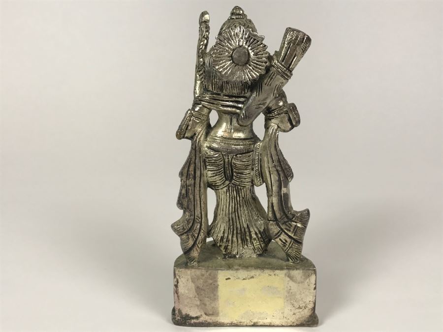 Silver Tone India Sculpture Figurine [Photo 6]