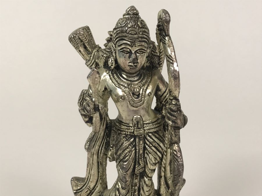 Silver Tone India Sculpture Figurine [Photo 4]