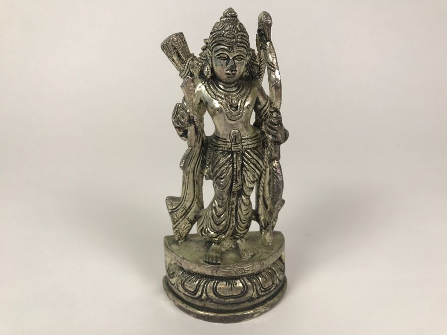 Silver Tone India Sculpture Figurine [Photo 3]
