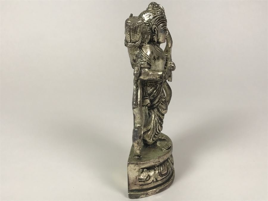 Silver Tone India Sculpture Figurine [Photo 7]