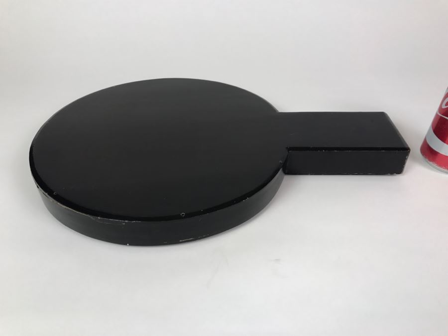 Antique Japanese Bronze Mirror With Lacquer Storage Box Geisha Accessory Japan Art [Photo 2]