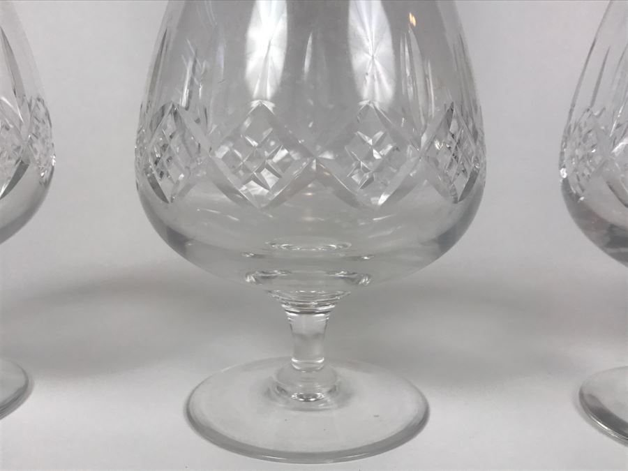 (4) Stuart England Crystal Stemware Brandy Snifters [Photo 4]