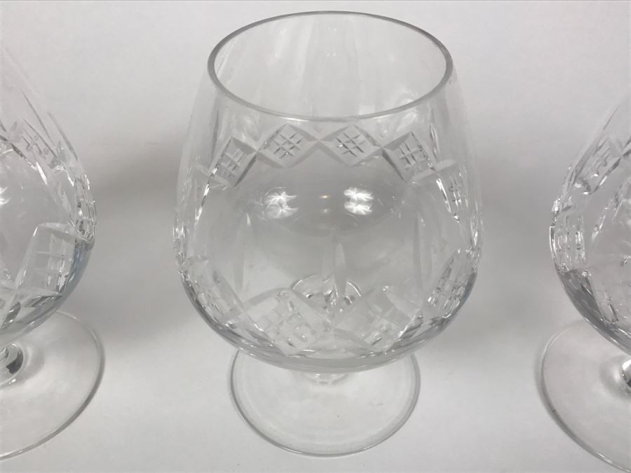(4) Stuart England Crystal Stemware Brandy Snifters [Photo 6]