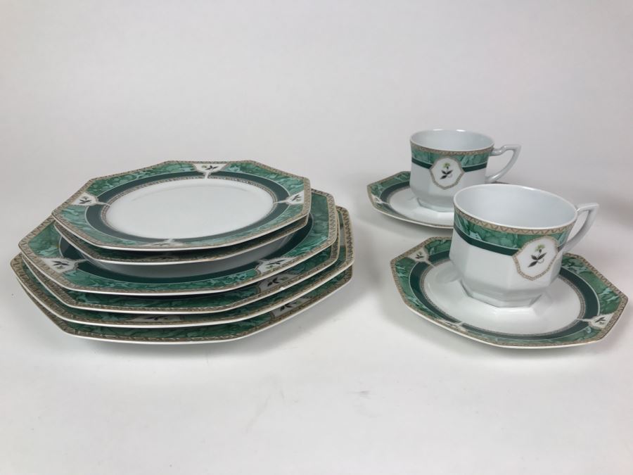 Ancienne Manufacture Royale Limoges-France Hadrien 5-Piece China Service For 2 [Photo 2]