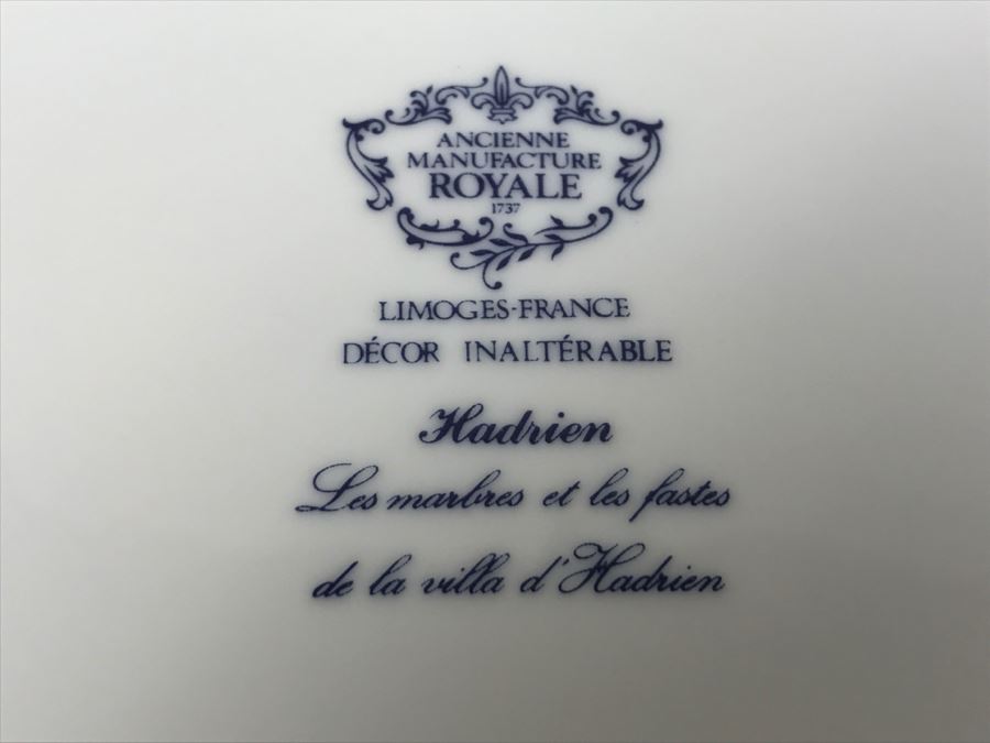 Ancienne Manufacture Royale Limoges-France Hadrien 5-Piece China Service For 2 [Photo 11]