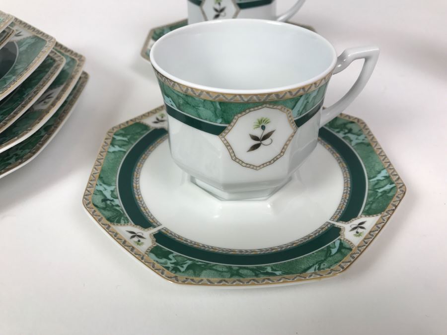 Ancienne Manufacture Royale Limoges-France Hadrien 5-Piece China Service For 2 [Photo 3]