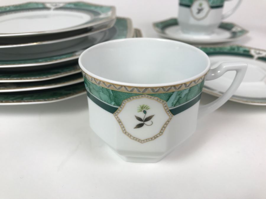 Ancienne Manufacture Royale Limoges-France Hadrien 5-Piece China Service For 2 [Photo 6]