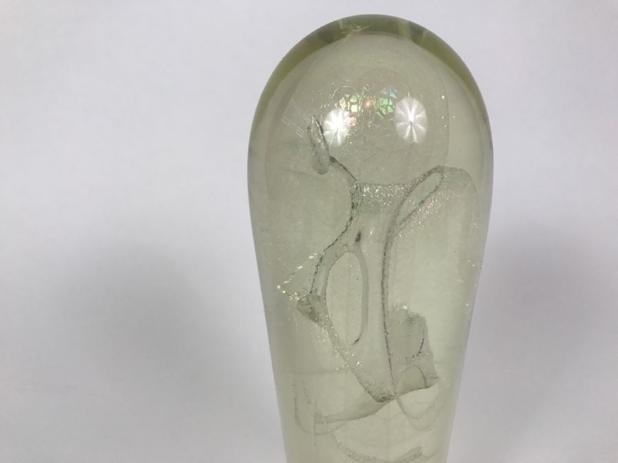 Vintage 1987 Art Glass Sculpture Signed Underneath [Photo 8]