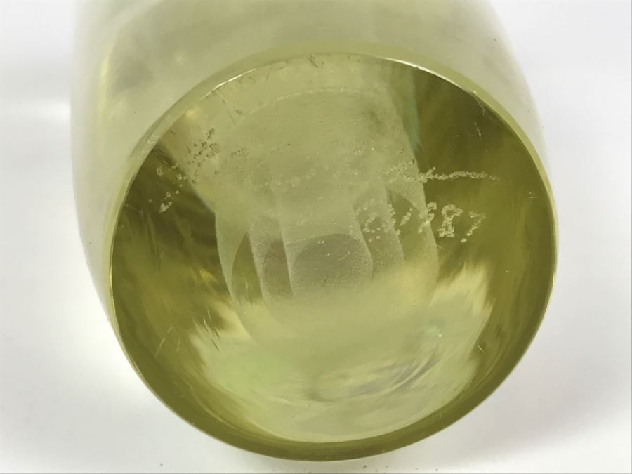 Vintage 1987 Art Glass Sculpture Signed Underneath [Photo 15]