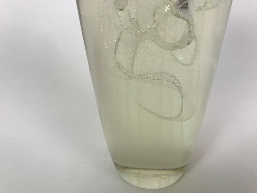 Vintage 1987 Art Glass Sculpture Signed Underneath [Photo 7]