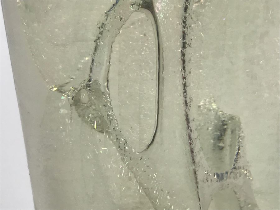Vintage 1987 Art Glass Sculpture Signed Underneath [Photo 10]