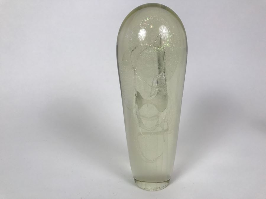Vintage 1987 Art Glass Sculpture Signed Underneath [Photo 13]