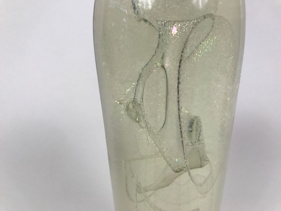 Vintage 1987 Art Glass Sculpture Signed Underneath [Photo 9]