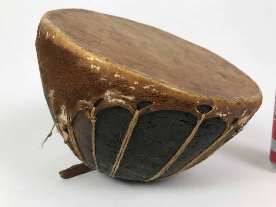 Folk Art African Drum Used in Africa To 'Drum Up Business' [Photo 2]