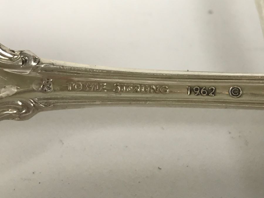 6-Piece Towle Sterling Silver 1962 Legato Flatware (192g Not Including Sterling Knife Handles) [Photo 7]
