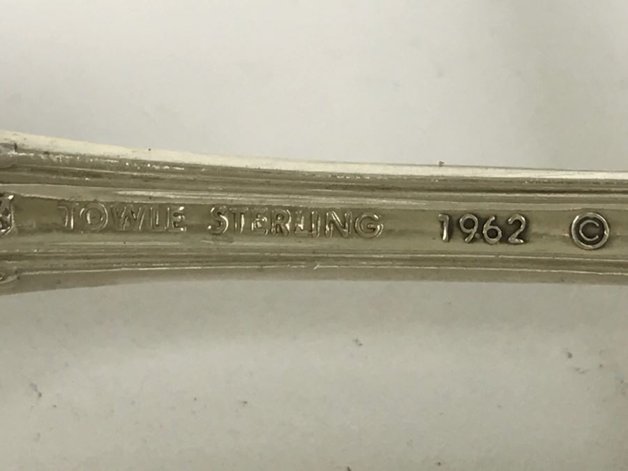 6-Piece Towle Sterling Silver 1962 Legato Flatware (192g Not Including Sterling Knife Handles) [Photo 8]