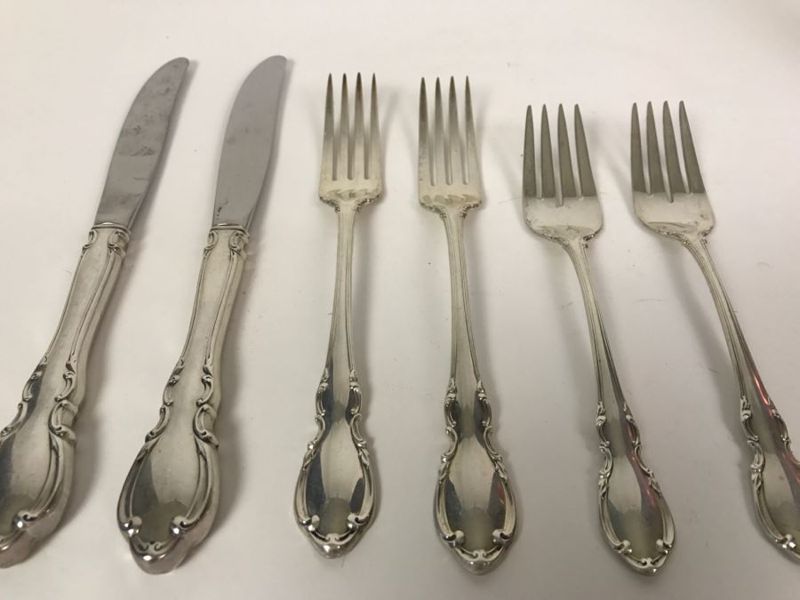 6-Piece Towle Sterling Silver 1962 Legato Flatware (192g Not Including Sterling Knife Handles) [Photo 2]