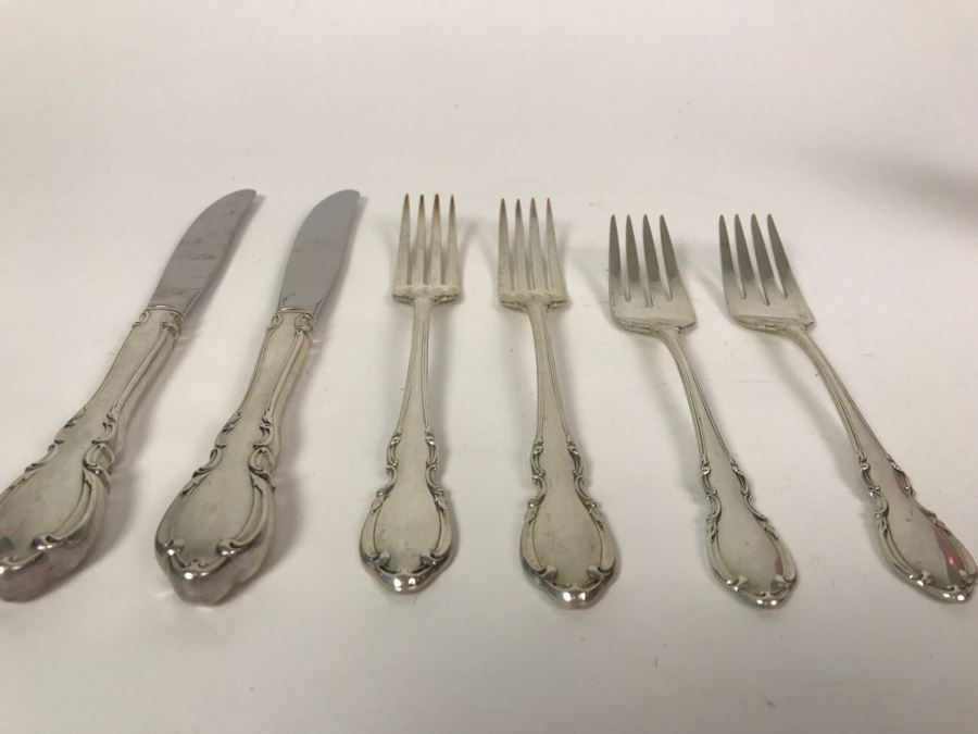 6-Piece Towle Sterling Silver 1962 Legato Flatware (192g Not Including Sterling Knife Handles) [Photo 4]