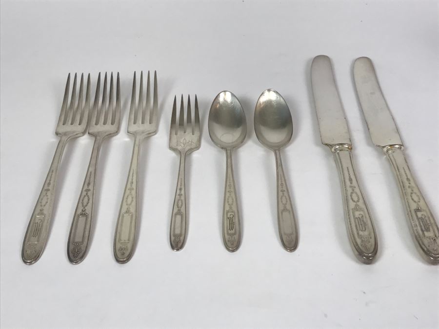 8-Piece Community Plate Silver Plate Flatware