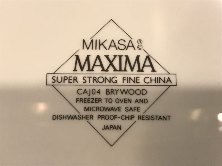 Tony Ya Melamine Ware Dish Set + Mikasa Maxima Brywood China Set + Pair Of Electra Casual Ceram Stoneware Plates [Photo 8]