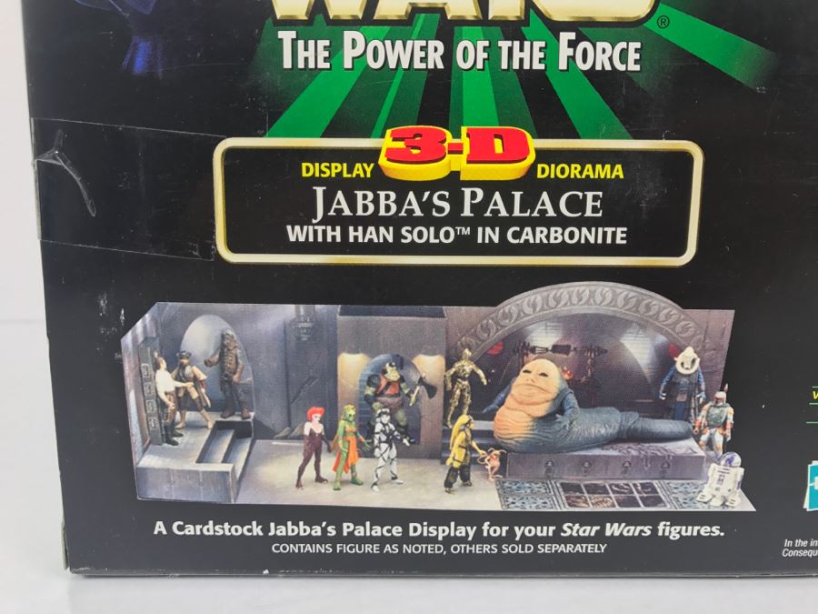 STAR WARS The Power Of The Force Jabba S Palace With Han Solo In Carbonite D Diorama Hasbro