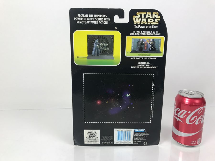 STAR WARS The Power Of The Force Emperor Palpatine Electronic Power F/X Kenner Hasbro 1997 New On Card [Photo 7]