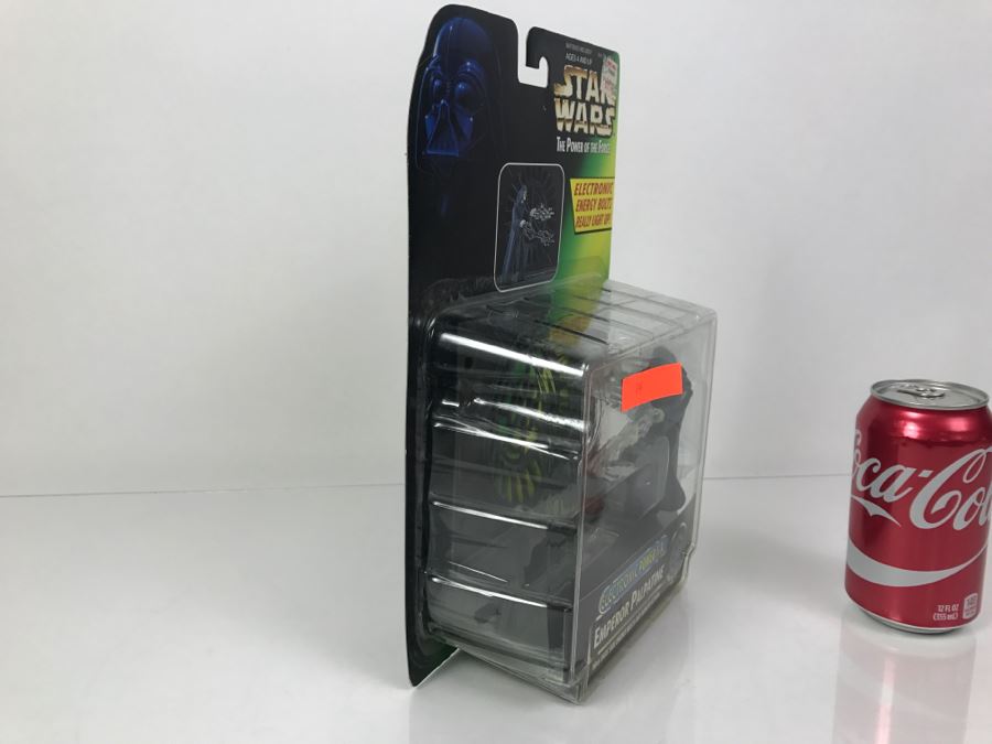 STAR WARS The Power Of The Force Emperor Palpatine Electronic Power F/X Kenner Hasbro 1997 New On Card [Photo 6]
