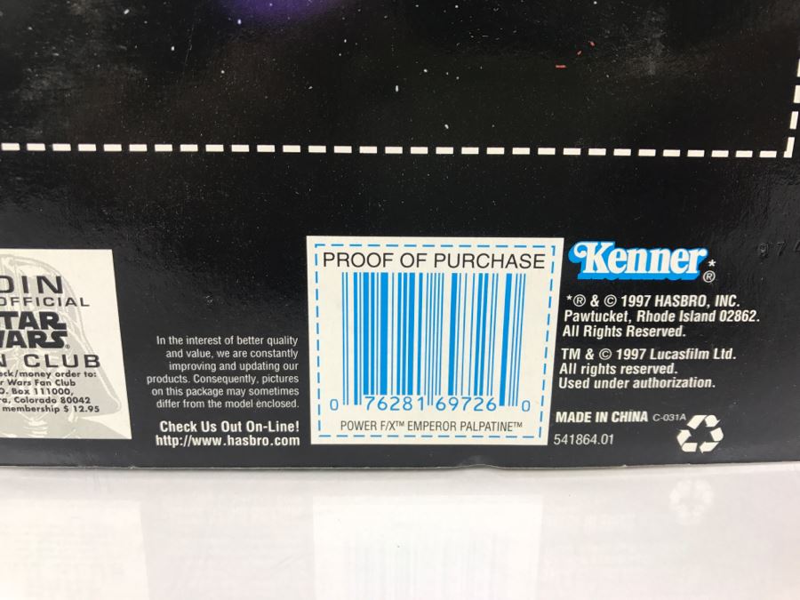 STAR WARS The Power Of The Force Emperor Palpatine Electronic Power F/X Kenner Hasbro 1997 New On Card [Photo 10]