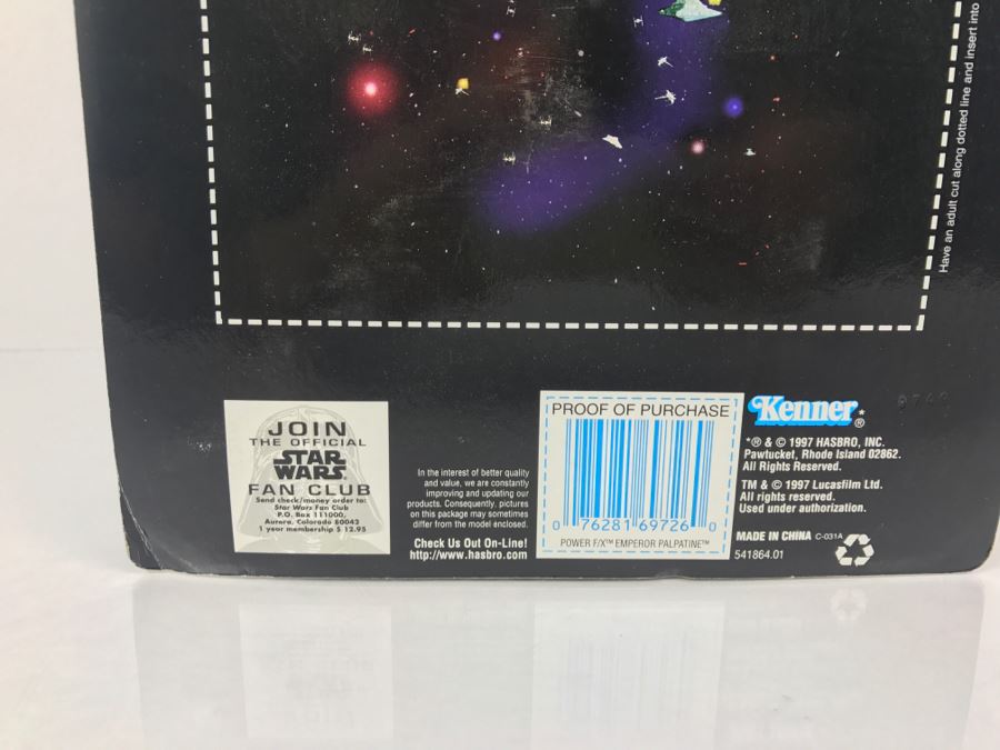STAR WARS The Power Of The Force Emperor Palpatine Electronic Power F/X Kenner Hasbro 1997 New On Card [Photo 11]