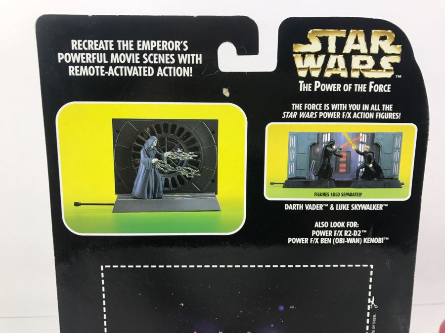 STAR WARS The Power Of The Force Emperor Palpatine Electronic Power F/X Kenner Hasbro 1997 New On Card [Photo 8]