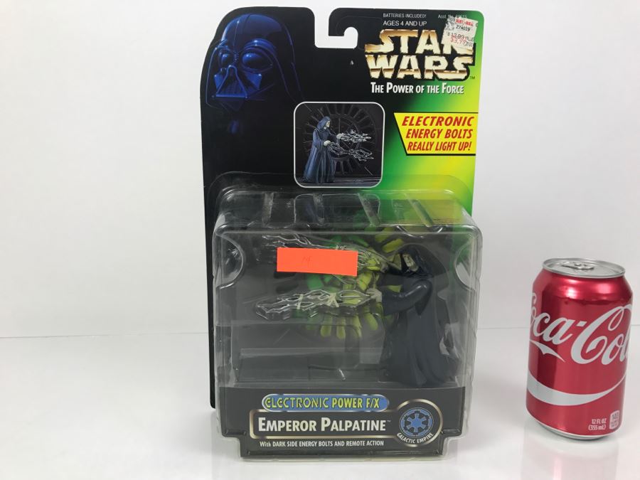 STAR WARS The Power Of The Force Emperor Palpatine Electronic Power F/X Kenner Hasbro 1997 New On Card [Photo 1]