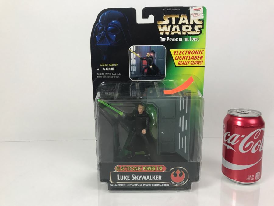 STAR WARS The Power Of The Force Luke Skywalker Electronic Power F/X Kenner Hasbro 1997 New On Card [Photo 1]