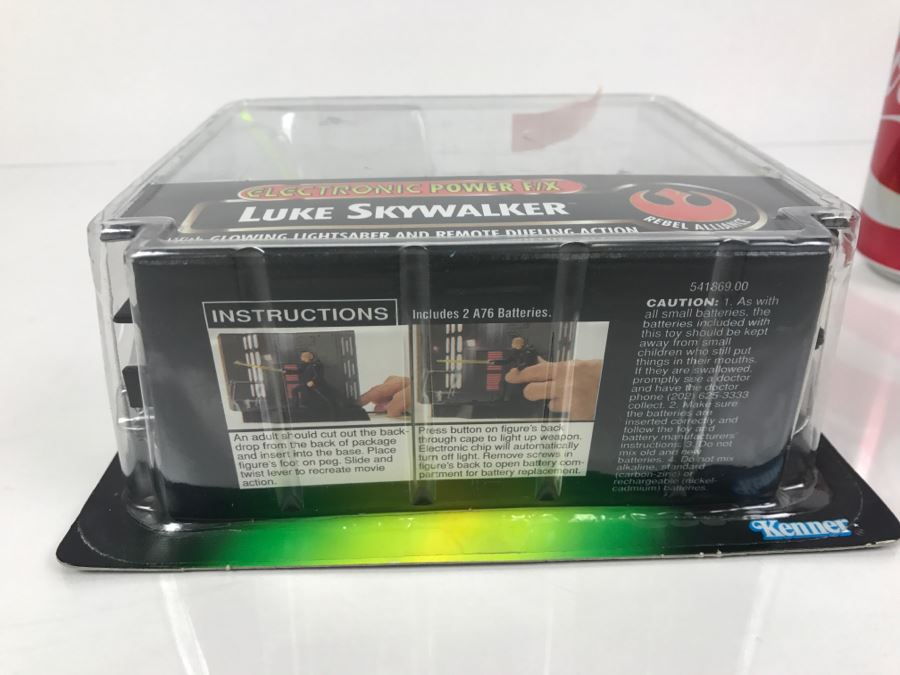 STAR WARS The Power Of The Force Luke Skywalker Electronic Power F/X Kenner Hasbro 1997 New On Card [Photo 12]
