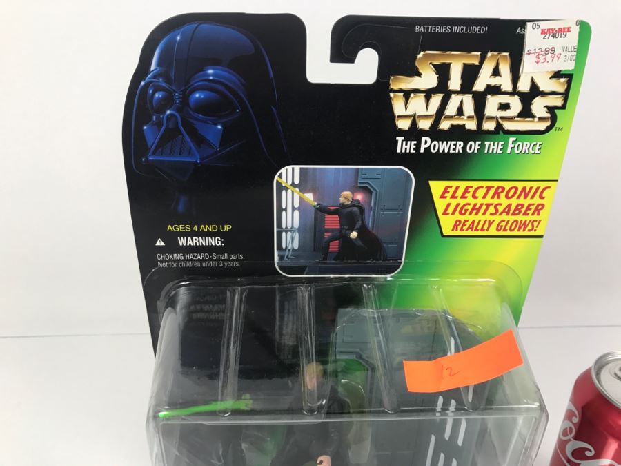 STAR WARS The Power Of The Force Luke Skywalker Electronic Power F/X Kenner Hasbro 1997 New On Card [Photo 5]