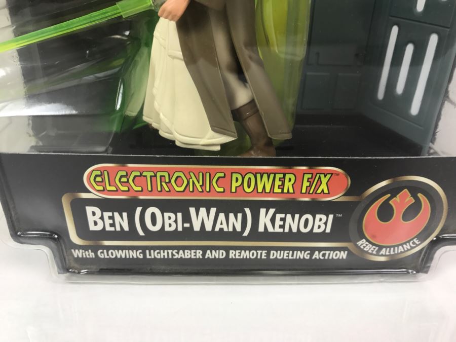 STAR WARS The Power Of The Force Ben (Obi-Wan) Kenobi Electronic Power F/X Kenner Hasbro 1996 New On Card [Photo 4]