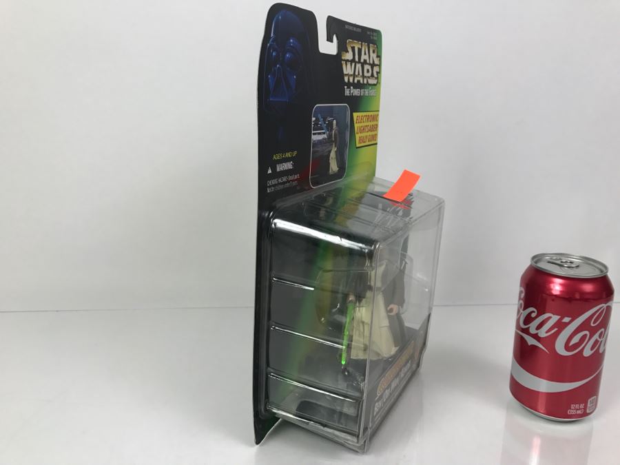 STAR WARS The Power Of The Force Ben (Obi-Wan) Kenobi Electronic Power F/X Kenner Hasbro 1996 New On Card [Photo 6]