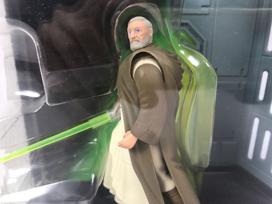 STAR WARS The Power Of The Force Ben (Obi-Wan) Kenobi Electronic Power F/X Kenner Hasbro 1996 New On Card [Photo 3]