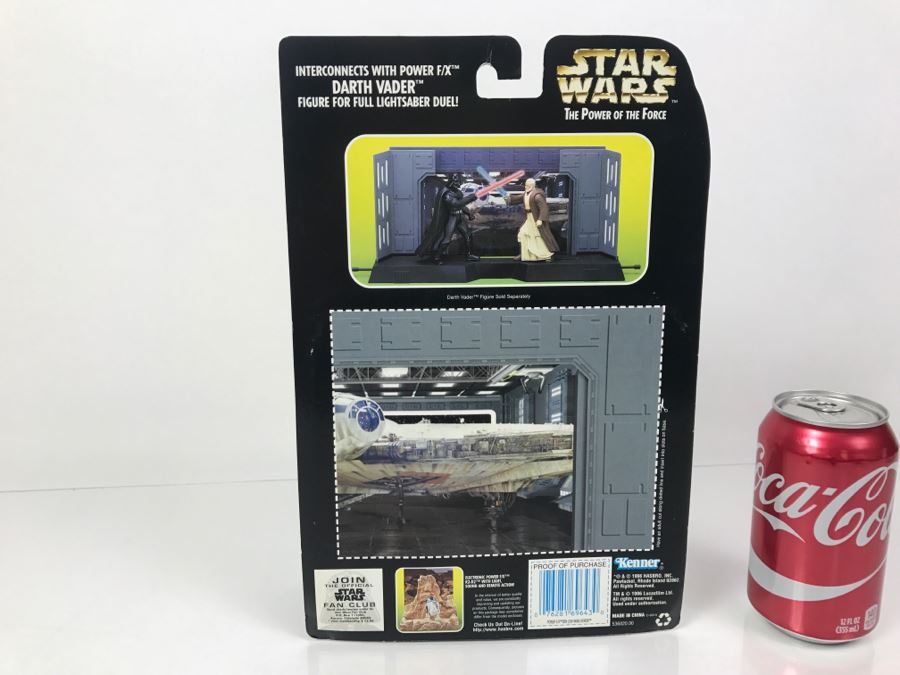 STAR WARS The Power Of The Force Ben (Obi-Wan) Kenobi Electronic Power F/X Kenner Hasbro 1996 New On Card [Photo 7]