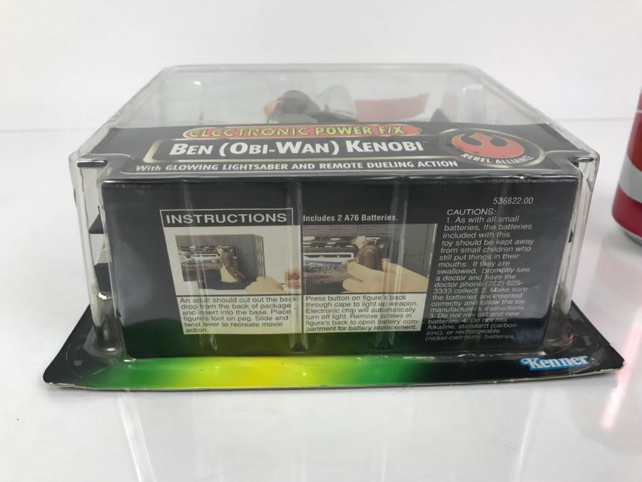 STAR WARS The Power Of The Force Ben (Obi-Wan) Kenobi Electronic Power F/X Kenner Hasbro 1996 New On Card [Photo 11]