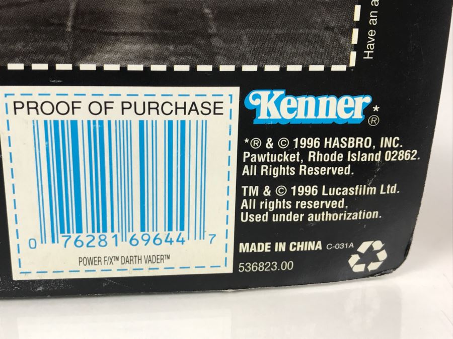 STAR WARS The Power Of The Force Darth Vader Electronic Power F/X Kenner Hasbro 1996 New On Card [Photo 13]