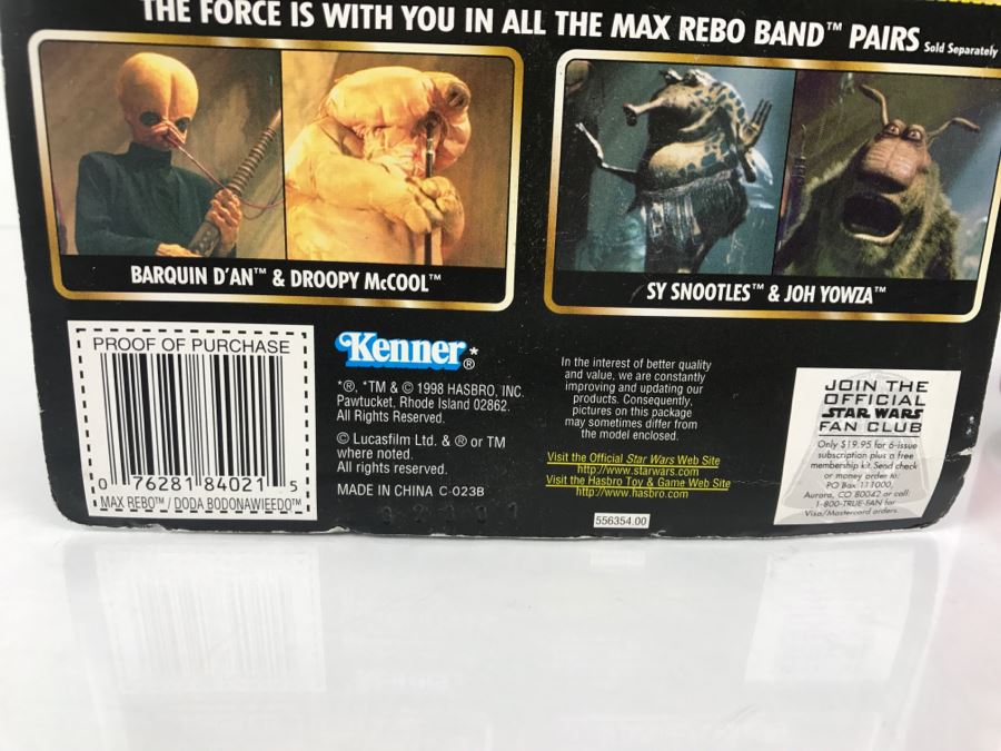 STAR WARS The Power Of The Force Max Rebo Band Pairs- Max Rebo and Doda ...