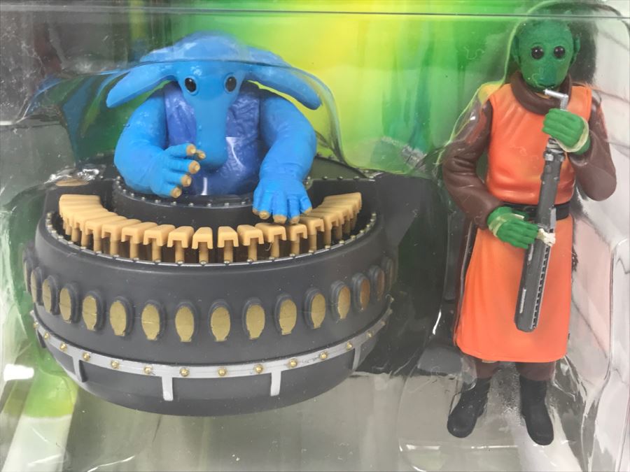 STAR WARS The Power Of The Force Max Rebo Band Pairs- Max Rebo and Doda Bodonawieedo Kenner Hasbro 1998 New On Card [Photo 5]