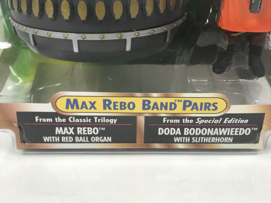 STAR WARS The Power Of The Force Max Rebo Band Pairs- Max Rebo and Doda Bodonawieedo Kenner Hasbro 1998 New On Card [Photo 6]