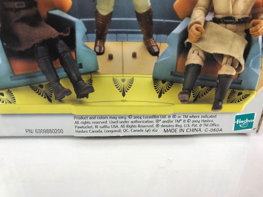 STAR WARS The Phantom Menace Jedi High Council - Scene 2 Plo Koon, Obi-Wan Kenobi, Eeth Koth Hasbro 2004 32154  New In Box [Photo 9]