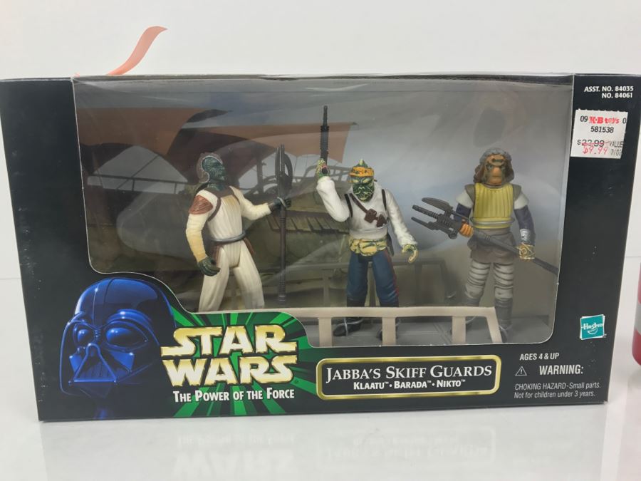 STAR WARS The Power Of The Force Jabba’s Skiff Guards - Klaatu, Barada, Nikto Kenner Hasbro 1998 84035/84061 New In Box [Photo 2]