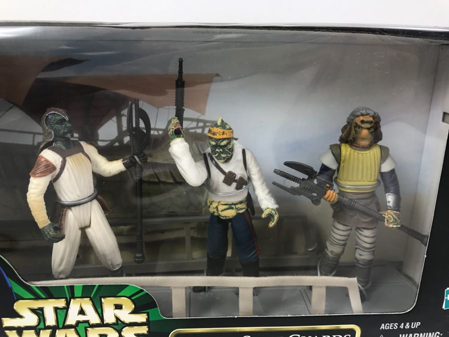 STAR WARS The Power Of The Force Jabba’s Skiff Guards - Klaatu, Barada, Nikto Kenner Hasbro 1998 84035/84061 New In Box [Photo 4]