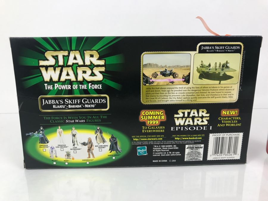 STAR WARS The Power Of The Force Jabba’s Skiff Guards - Klaatu, Barada, Nikto Kenner Hasbro 1998 84035/84061 New In Box [Photo 9]